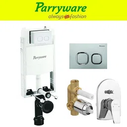 parryware Half Frame Concealed Cistern, with divater body upper part set of 1 pic 047 Dual Flush Tank-picture-38