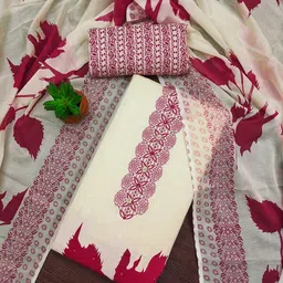 SAINOOR Printed Pure Cotton Unstitched Dress Material-picture-38