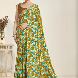 Garden Vareli Women Pure Crepe Saree-picture-42