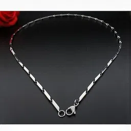 Silvershope Unisex Stainless Steel Minimal Link Chain image 4