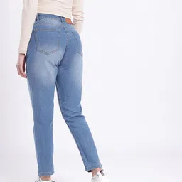 glitchez Women Relaxed Fit Light Fade Stretchable Jeans image 2