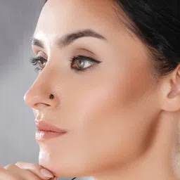 SARAF SILVERETZ Set of 2 Oxidised 925 Sterling Silver Rose & Flower Stud Nosepins image 4