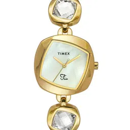 Timex Women Brass Mother of Pearl Dial & Straps Analogue Watch TWEL15007-picture-17