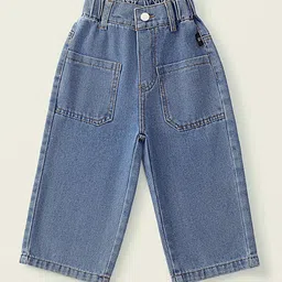 LULU & SKY Girls Wide Leg High-Rise Low Distress Jeans-picture-13