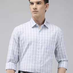 Arrow Manhattan Slim Fit Checked Pure Cotton Formal Shirt-picture-35