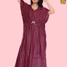PR PINK ROYAL Printed Maxi Nightdress-picture-28
