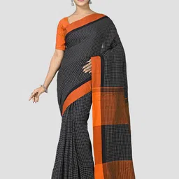 Crochetin Checked Saree-picture-17