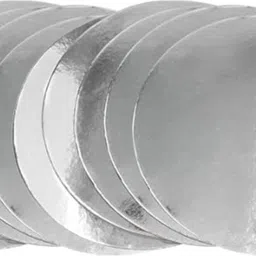 aggi CAKE BASE ROUND BOARD 10 PIECE COMBO PACK (10X10") Silver Plated Cake Server-picture-23