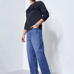 SF JEANS by Pantaloons Men Flared Mid-Rise Light Fade Jeans image 5