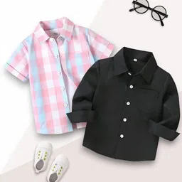 VANI COUTURE Boys Checked Casual Shirt-picture-50