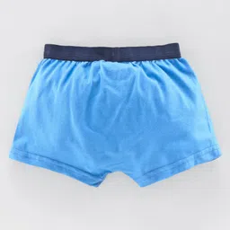 Babyoye Cotton Trunks Multiprint Pack of 3 - Blue Red image 3