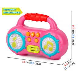 Fiddlerz Musical Mini Radio with Animal Sound Flashing Light - Assorted Colors image 3