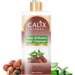 Calix Herbal Aloe Shikakai Hair Cleanser For Strong & Shiny Hair - 500 ml-picture-10