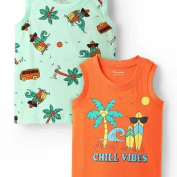 Honeyhap Boys Pack of 2 Printed Pure Cotton T-shirt-image-38