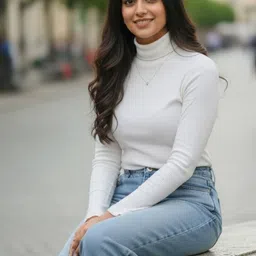 Moda Rapido Women Turtle Neck T-shirt image 5