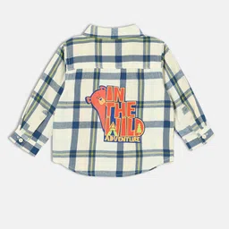 MINI KLUB Boys Checked Typography Printed Shirt-picture-41