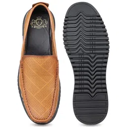 ATESBER by Inc.5 Men Perforations Leather Loafers image 3