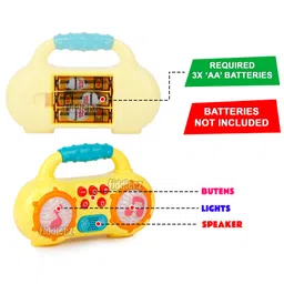 Fiddlerz Musical Mini Radio with Animal Sound Flashing Light - Assorted Colors image 4