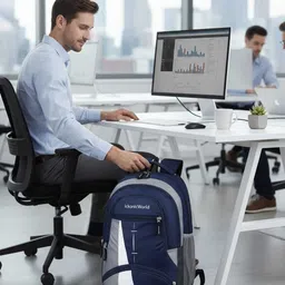 ickonicworld Large 35 L Laptop Backpack TRENDY,STYLISH Unisex MEN'S & WOMEN'S Backpack for Offices, Schools image 5