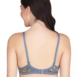 Samvar Grey Cotton Non-Wired Non Padded Minimizer Bra image 4