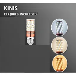 KINIS Black & Orange Metal Abstract Ceiling Lamp image 2