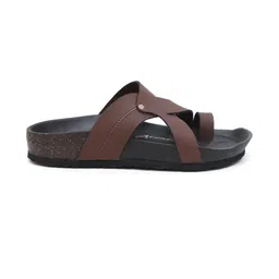 The arwah Men Brown Striped Slip-Ons image 3