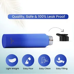 Speedex Green & Blue 2 Pieces Stainless Steel Water Bottle - 1000 ml Each image 5