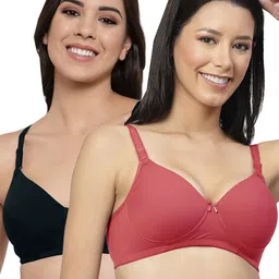 SHYAM SONS FLAIR Pack Of 2 Lightly Padded Non-Wired Full Coverage Seamless Bra image 3