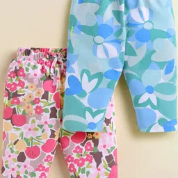 Biskid Pink And Blue Girls Printed Capris-picture-45