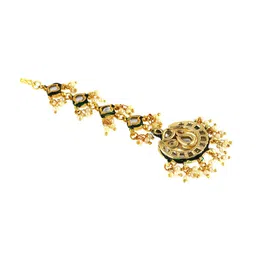 Asthetika Kundan Studded Maang Tikka Head Jewellery image 3