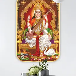 SAF Red & White 1 Piece Canvas Other Wall Paintings image 2