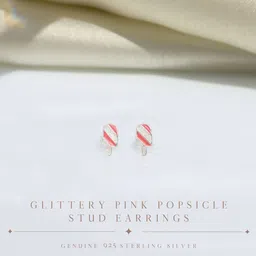HighSpark Girls 925 Sterling Silver Popsicle Shaped Studs image 3