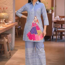 Anouk Rustic Women Ethnic Motifs Printed Regular Kurta with Palazzos-picture-19