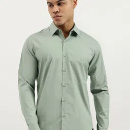 United Colors of Benetton Men Slim Fit Solid Spread Collar Casual Shirt-picture-28