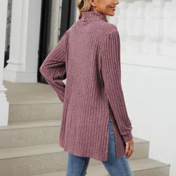 HERE&NOW Women Fuchsia Sweaters-picture-10