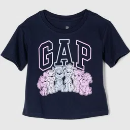 GAP Girls Graphic Printed Round Neck Cotton Relaxed Fit Mickey Mouse T-shirt-picture-39