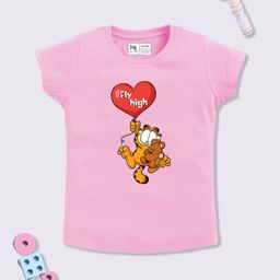 YK X Minute Mirth Girls Pure Cotton Garfield Printed T-shirt-picture-7