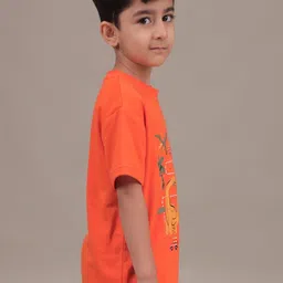 Grit N Groove Boys Printed Half Sleeves Round Neck T-shirt image 2