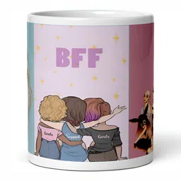 Mr UVD White Graphic Printed Ceramic Glossy Mug 350 ml image 3