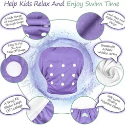 yugretail reusable/cloth diaper, free size pack of 2 diaper+ 2 insert image 5