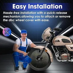 grandfly 18 inch ABS Plastic Bike Alloy Wheel Cover Full Cover for TVS Radeon 110 Wheel Cover For NA NA image 4