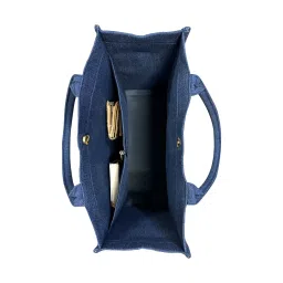 Earth Bags Azure Box Tote Bag Denim image 5