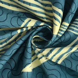 YaAkholic Set Of 6 Green & Yellow Printed210TCDiwanSet image 2