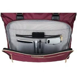 kenneth cole accessories Kenneth Cole Wine Reaction Chelsea Quilted Chevron 15 inch Laptop Bag with Removable Strap (M) image 3