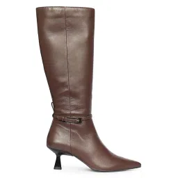 Saint G Women Brown Leather Long Boots image 2