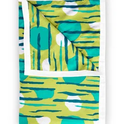 Divine Casa Green & Blue AC Room 120 GSM Single Bed Dohar image 4