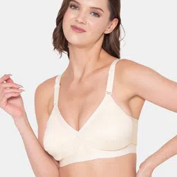 Souminie Pack of 2 Plus Size Beige Cotton Bra image 4