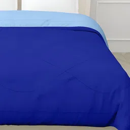 RF RELAXFEEL Blue Geometric Heavy Winter 233 GSM Double Bed Quilt image 2