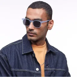 Lenskart Hustlr Peyush Bansal Sunglasses Blue Grey Full Rim Round Polarized Unisex Sunglasses-picture-15
