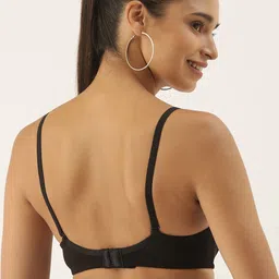 DressBerry Black Medium Coverage Underwired Non-Padded Everyday Bra LA04-01 image 5